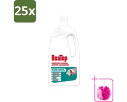25 x DesTop - Onderhoud Leidingen - Frisse Dennen geur - 4-in-1 Werking - 1,5L - Bulkverpakking - Leidingen reinigen - Douchemop - Geur neutraliseren