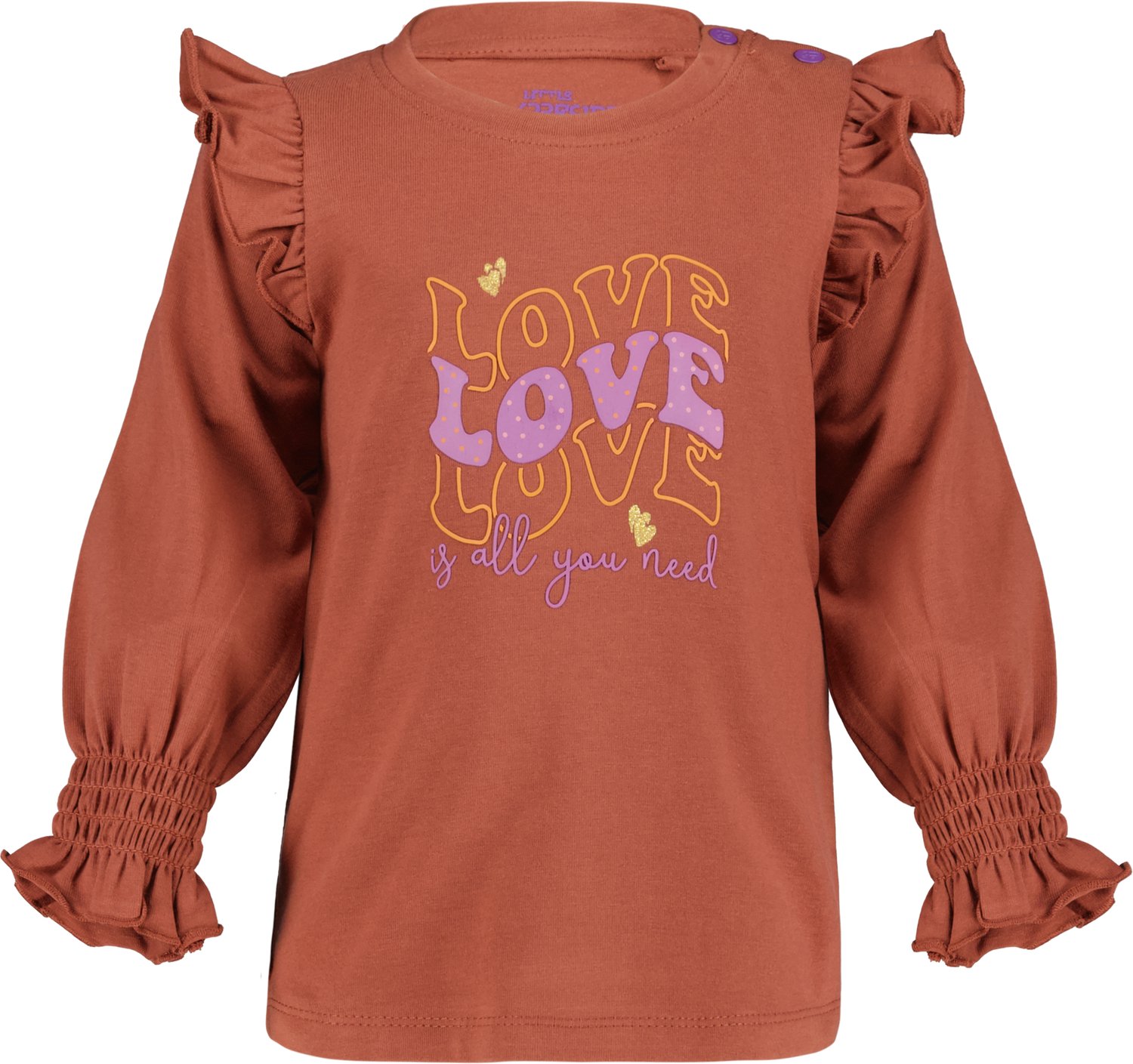 4President Meisjes Longsleeve Randy - Mahogany