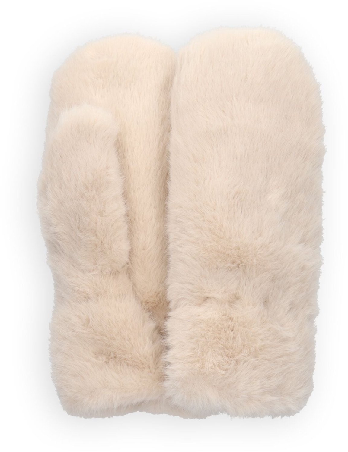 Co'Couture Penzacc Fur Mitten Handschoenen Dames - Creme - Maat ONESIZE