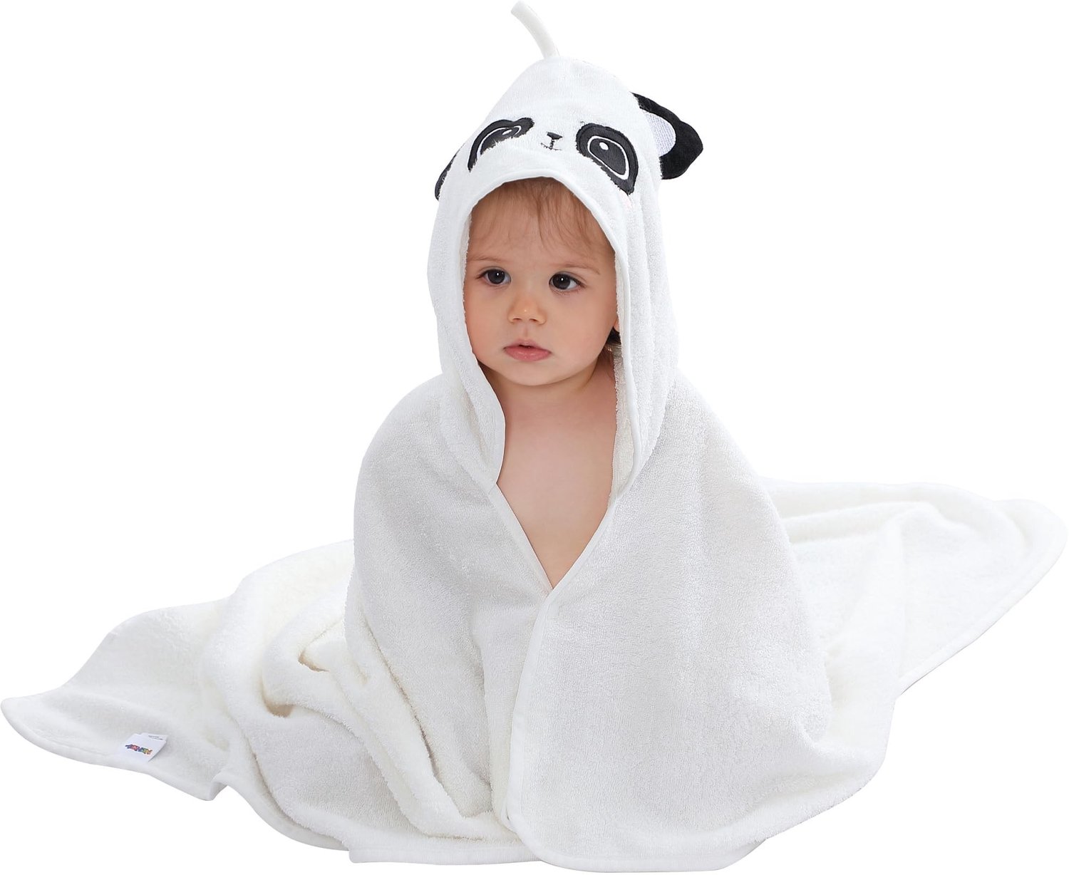 Badhanddoek met Kap voor Kinderen - Panda Ontwerp - 75 x 100 cm