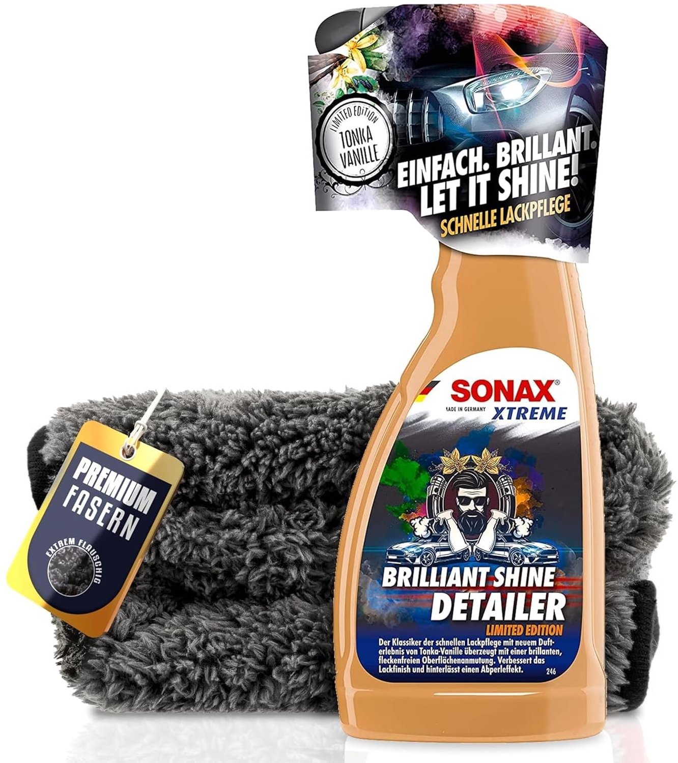 Auto Lak Reinigingsset met Polijstdoek, 500 ml