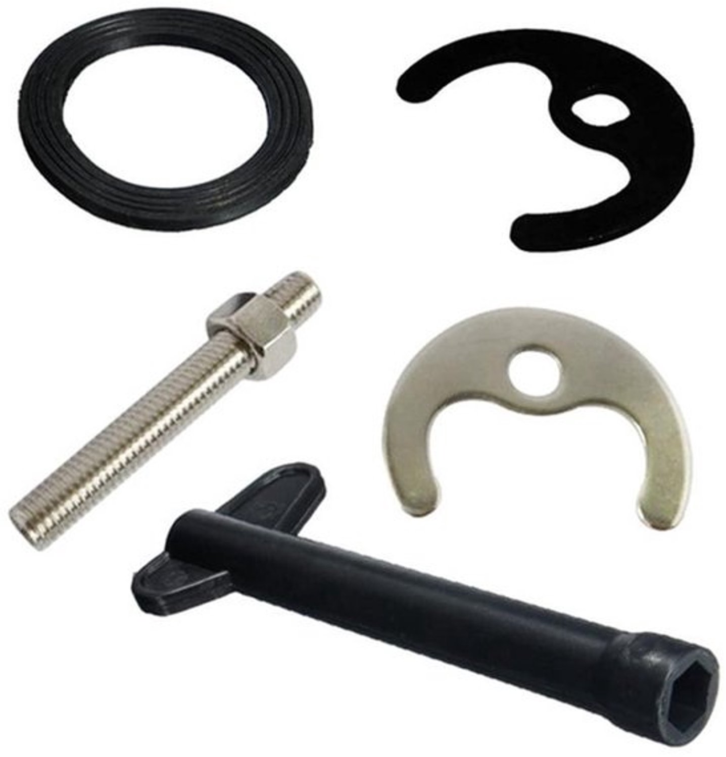 SPORTARC Monobloc Wastafelmengkraan - Beugelset - M12-bout - Roestvrij staal, rubber, ABS