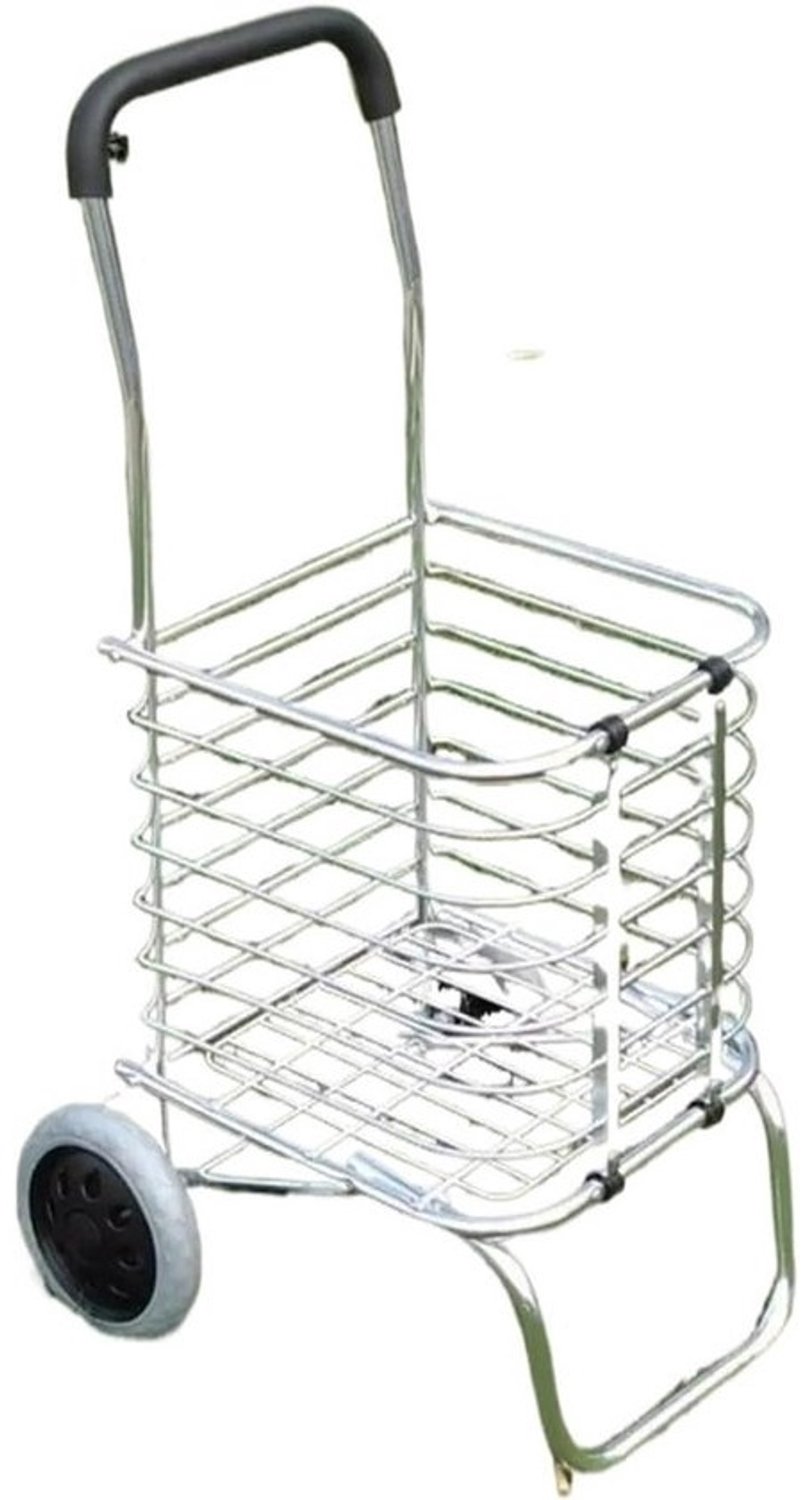 Opvouwbare steekkar - Boodschappenwagen en handkar - Spullen vervoeren - Aluminiumlegering - 20 kg draagvermogen - Zilver