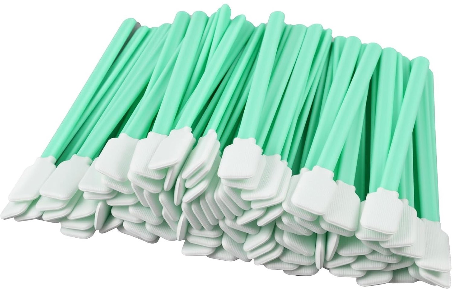 Langwerpige Steriele Schoonmaak Spons voor Inktjetprinters, Camera's en Gevoelige Oppervlakken, Rectangulaire Swabs voor Nauwkeurige Reiniging, Verpakking van 100 Stuks, Ideaal voor Precisiewerk en Onderhoud