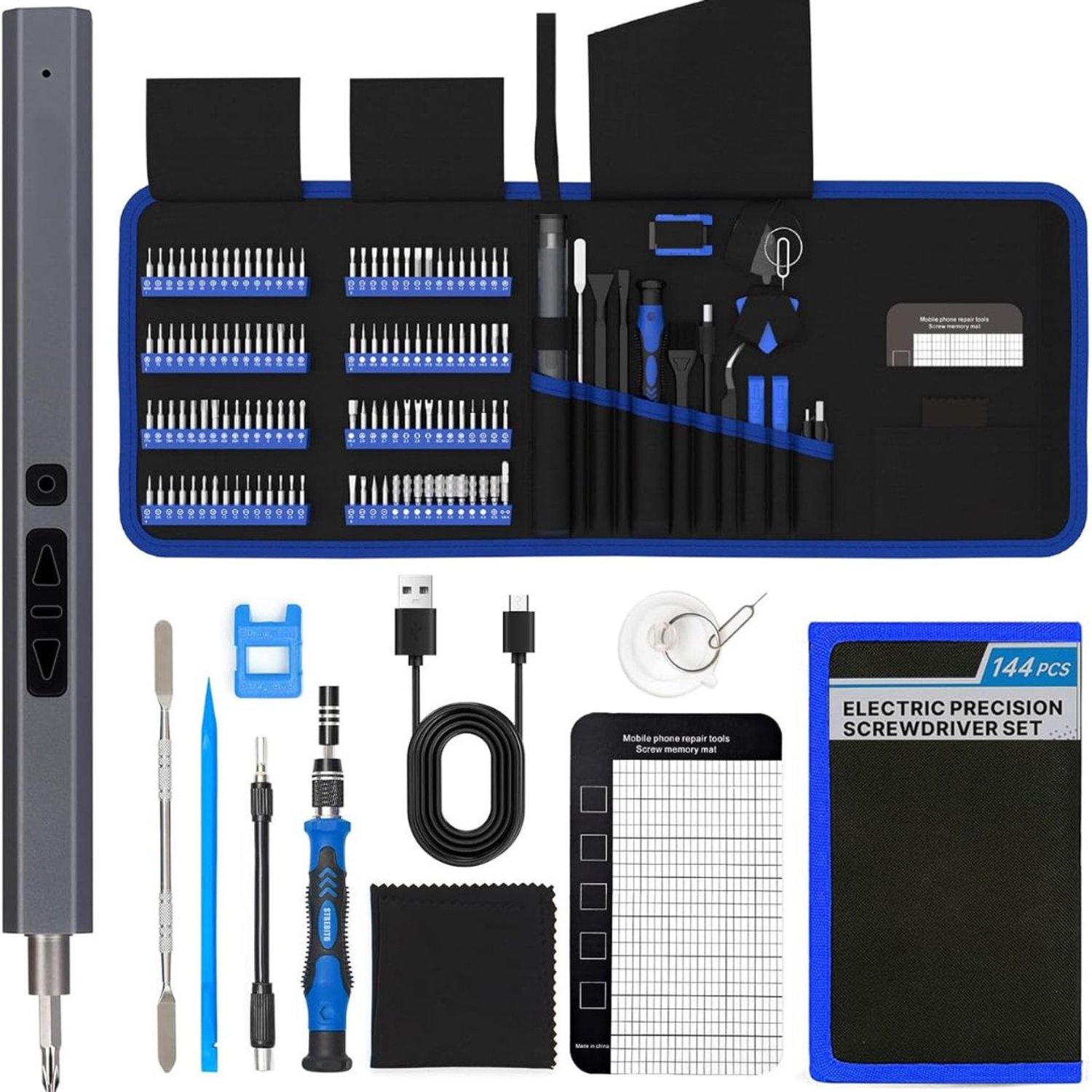 Elektrische Schroevendraaier - Schroefmachine - Screwdriver - blauw