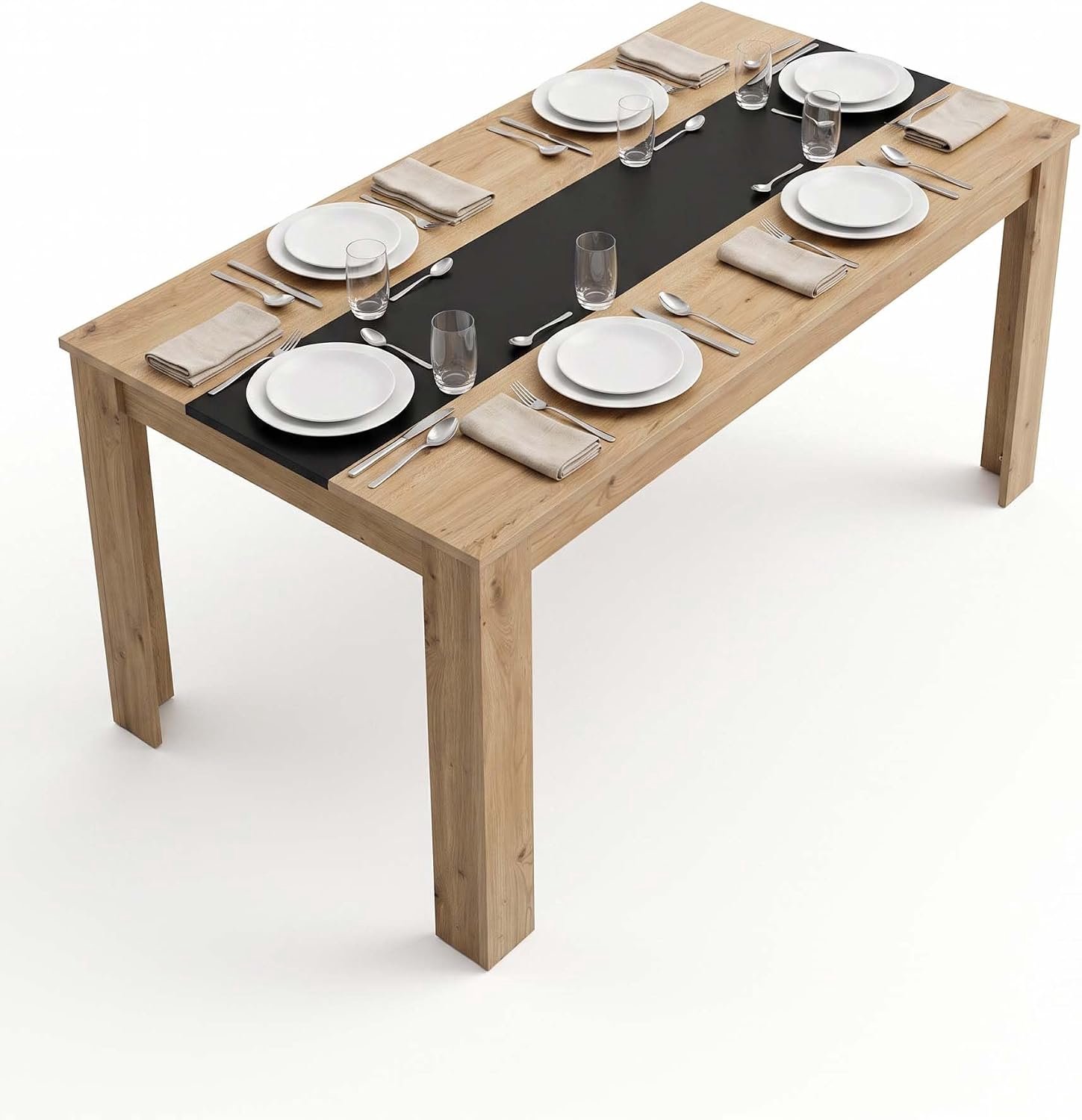 Eettafel Hout 140×70 cm Keukentafel Eetkamertafel Moderne Stijl