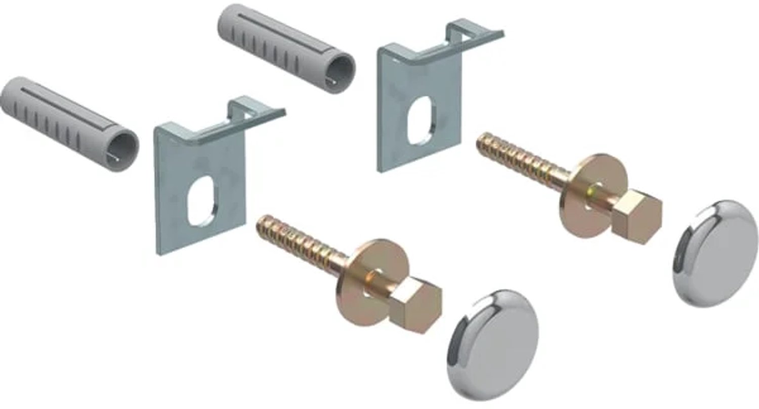 Geberit kerafix bevestigingsset voor urinoir chroom 55107000