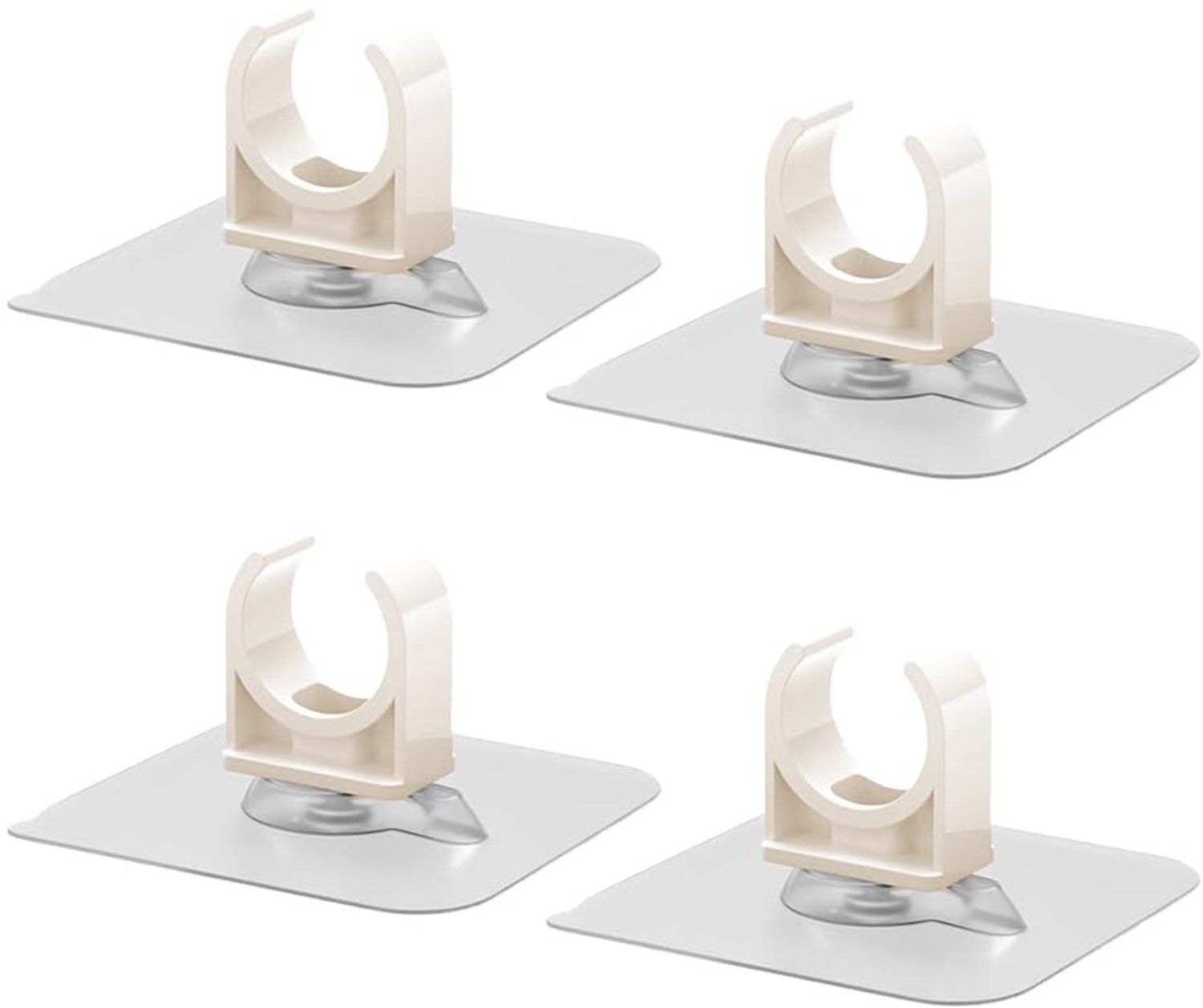 4 Stuks 40 mm Zelfklevende Plastic Pijpklemmen - 360 Verstelbare Slangklemmen voor Waterleidingen