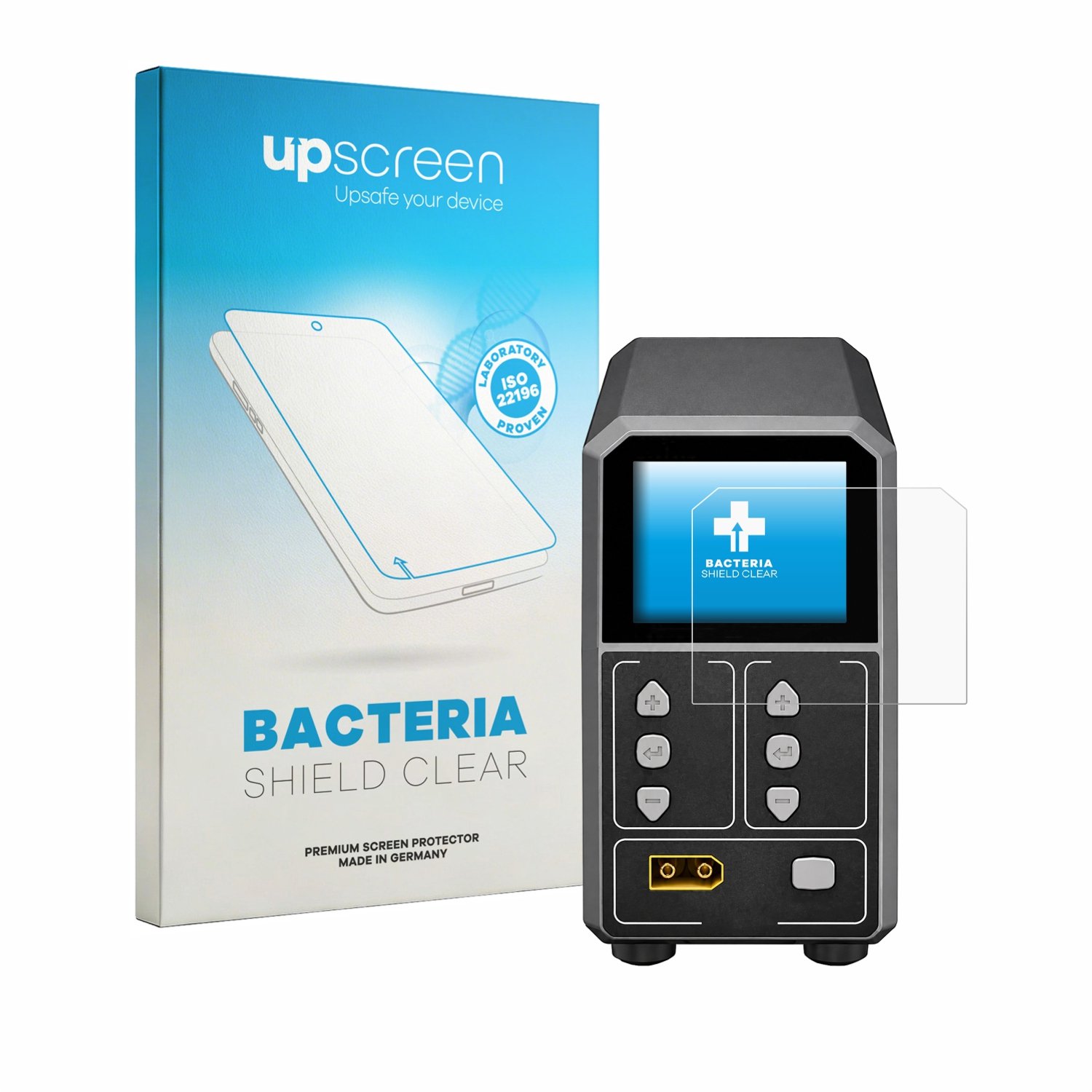 upscreen - Screenprotector voor SkyRc eFuel PSU2000 - Folie Beschermfolie transparant antibacterieel