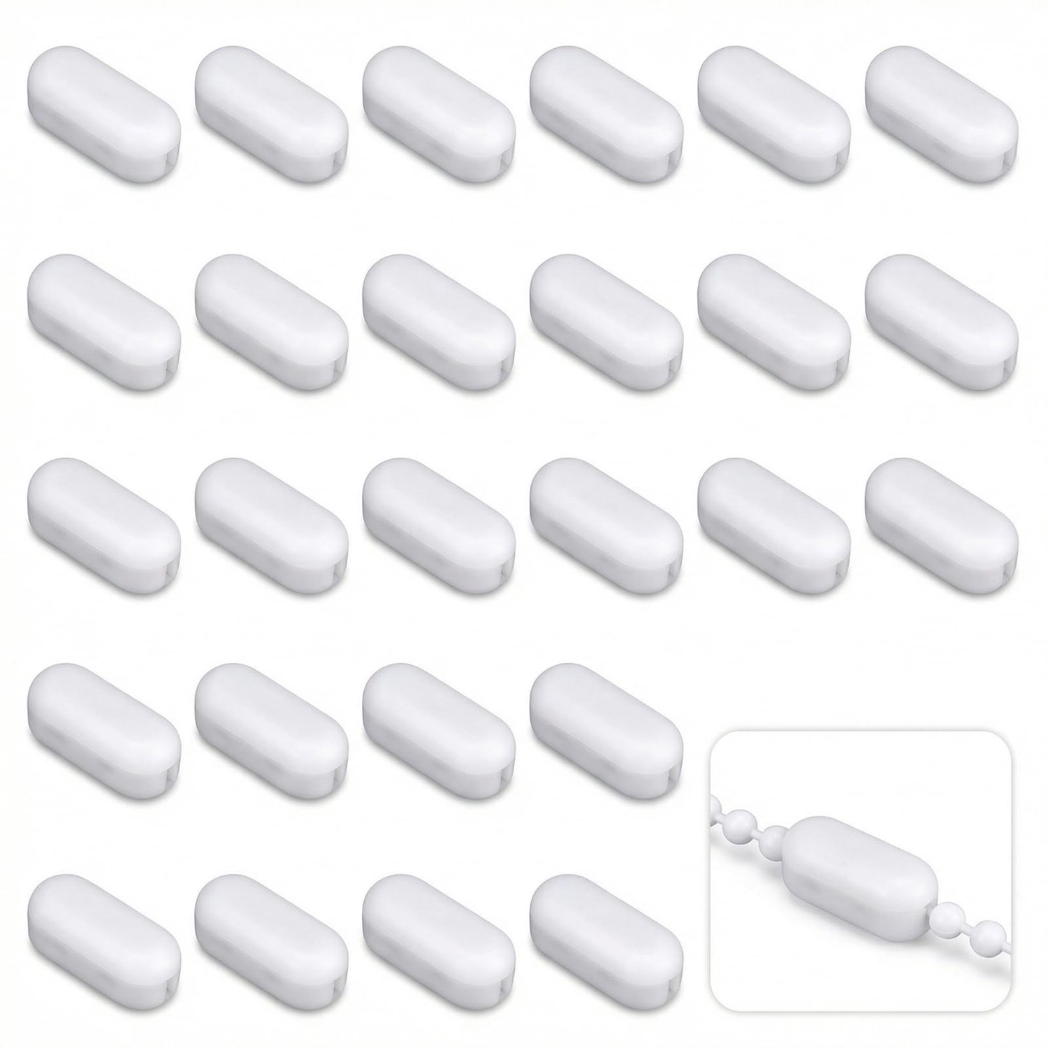 30 Stuks Rolgordijn Kettingverbinders - Voor 0.5 cm Rollen