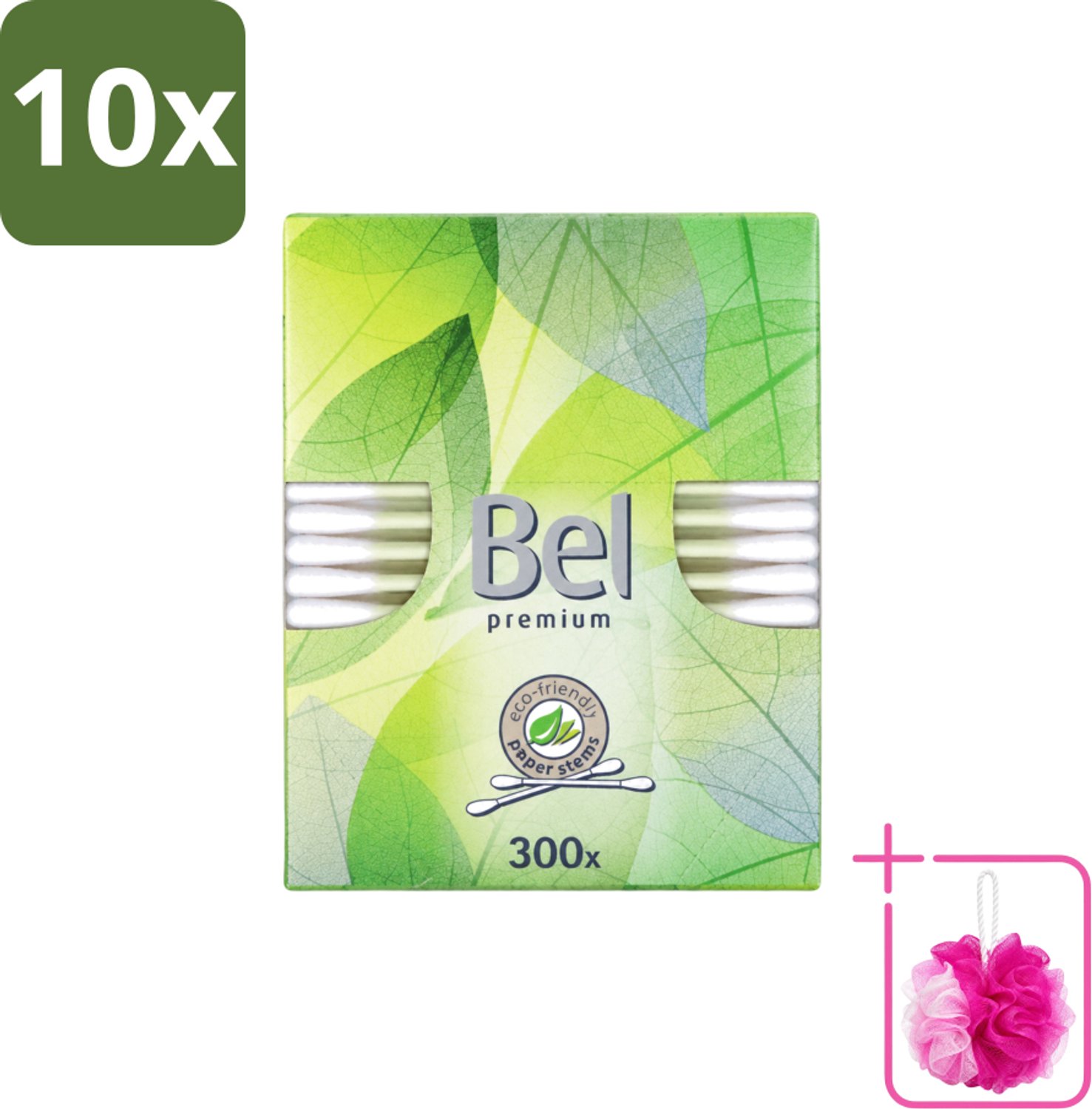 10 x Cotton Buds – Wattenstaafjes – Premium – Katoen - Bulkverpakking - Katoenstaafjes - Douchemop - Wattenstaafjes