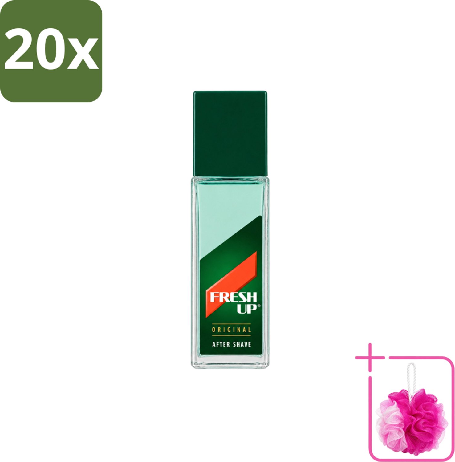 20 x Fresh Up - Aftershave Lotion - Original - Depper - 100 ml - Bulkverpakking - Aftershave lotion - Douchemop - Scheren