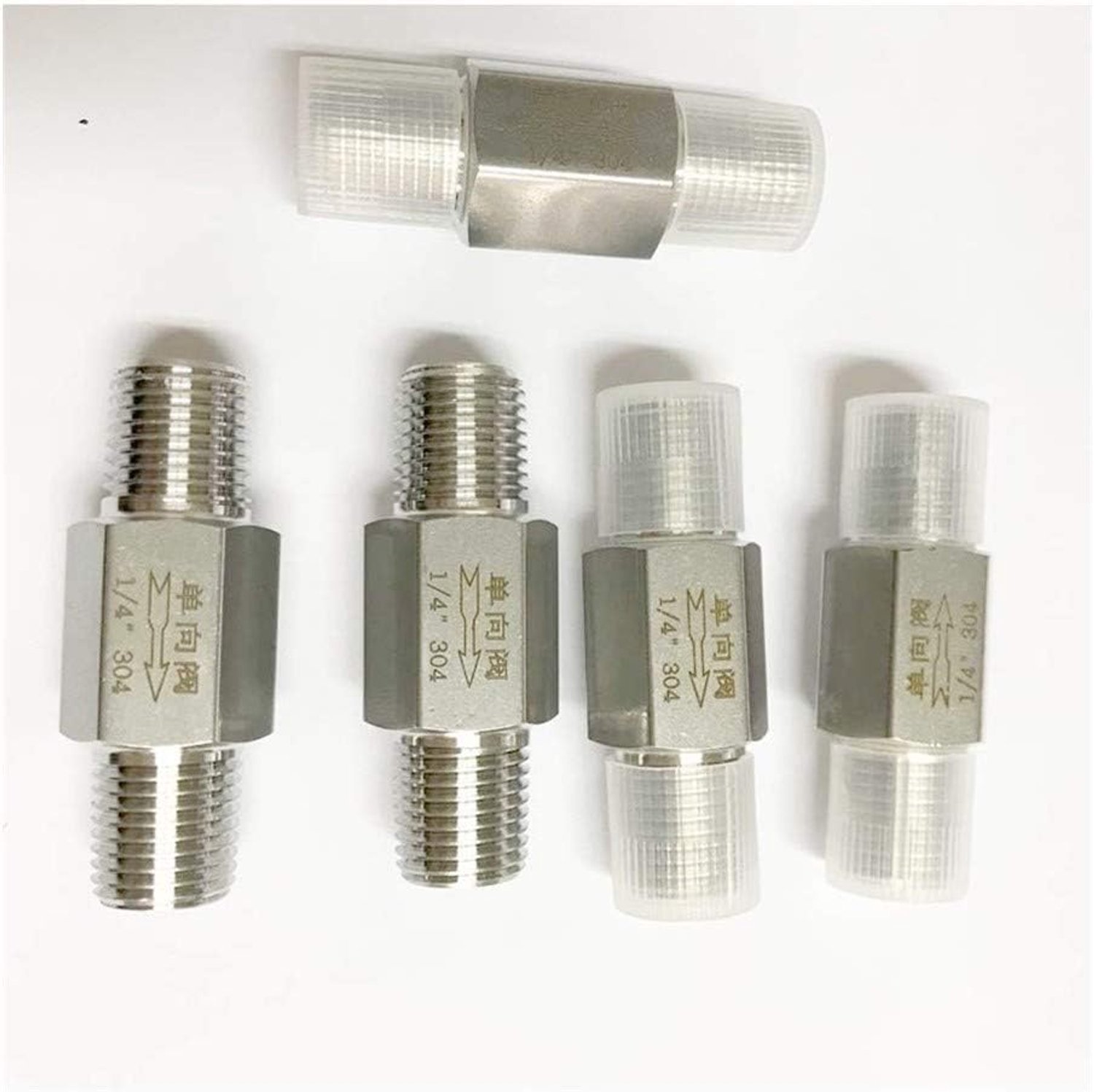 Terugslagklep 3/8" BSPT 304 RVS - Water, Gas, Olie