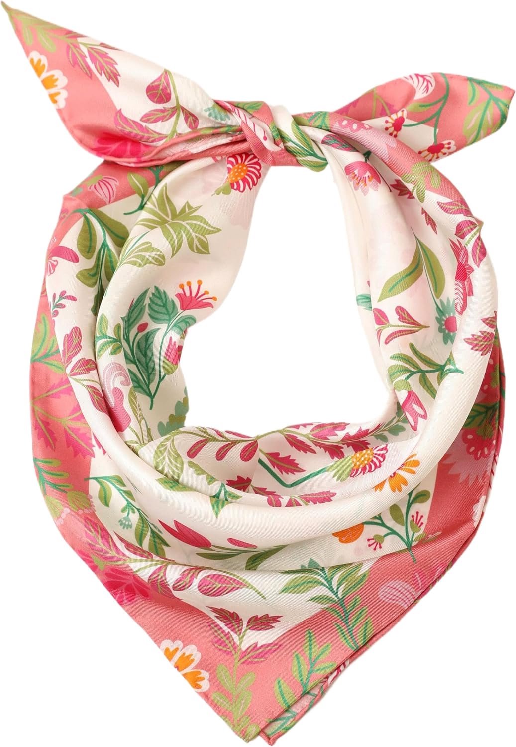 Unisex Zijden Bandana - 53x53cm - Handgerolde Rand