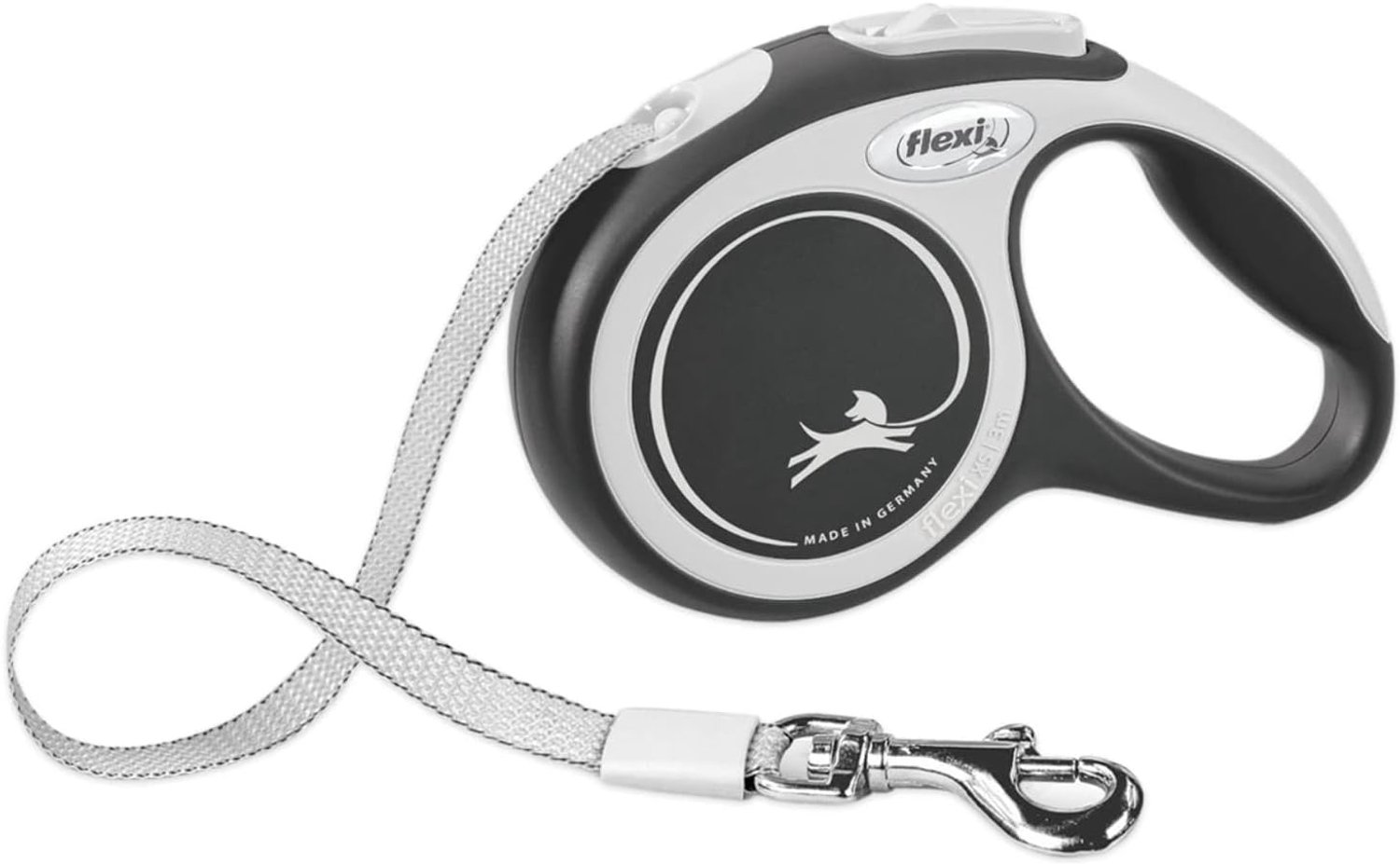 Flexi New Comfort Intrekbare Hondenhalsband (3m) Extra Klein Grijs