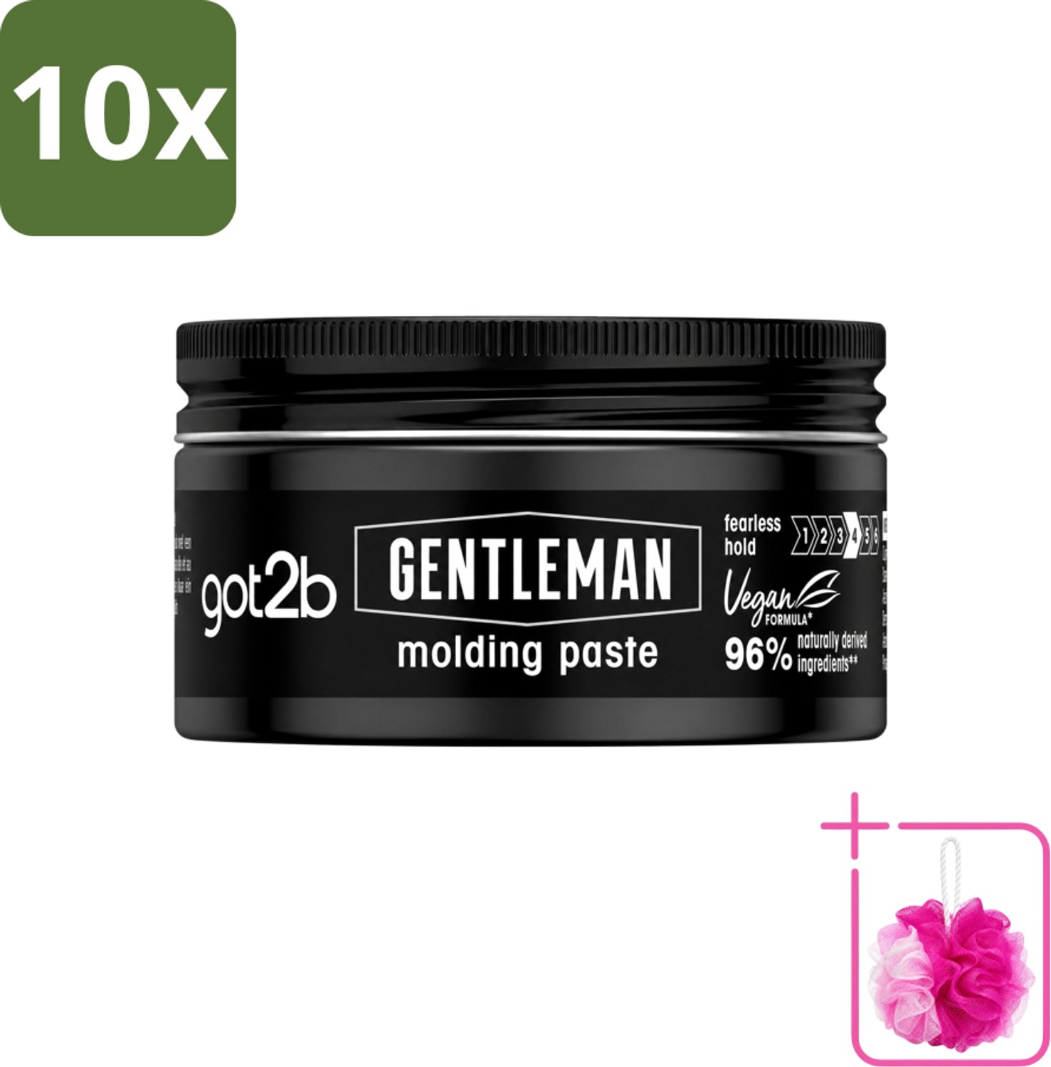 10 x Got2B - Molding Paste - Gentleman - 100 ml - Bulkverpakking - Haarmodel - Douchemop - Stijlvolle look