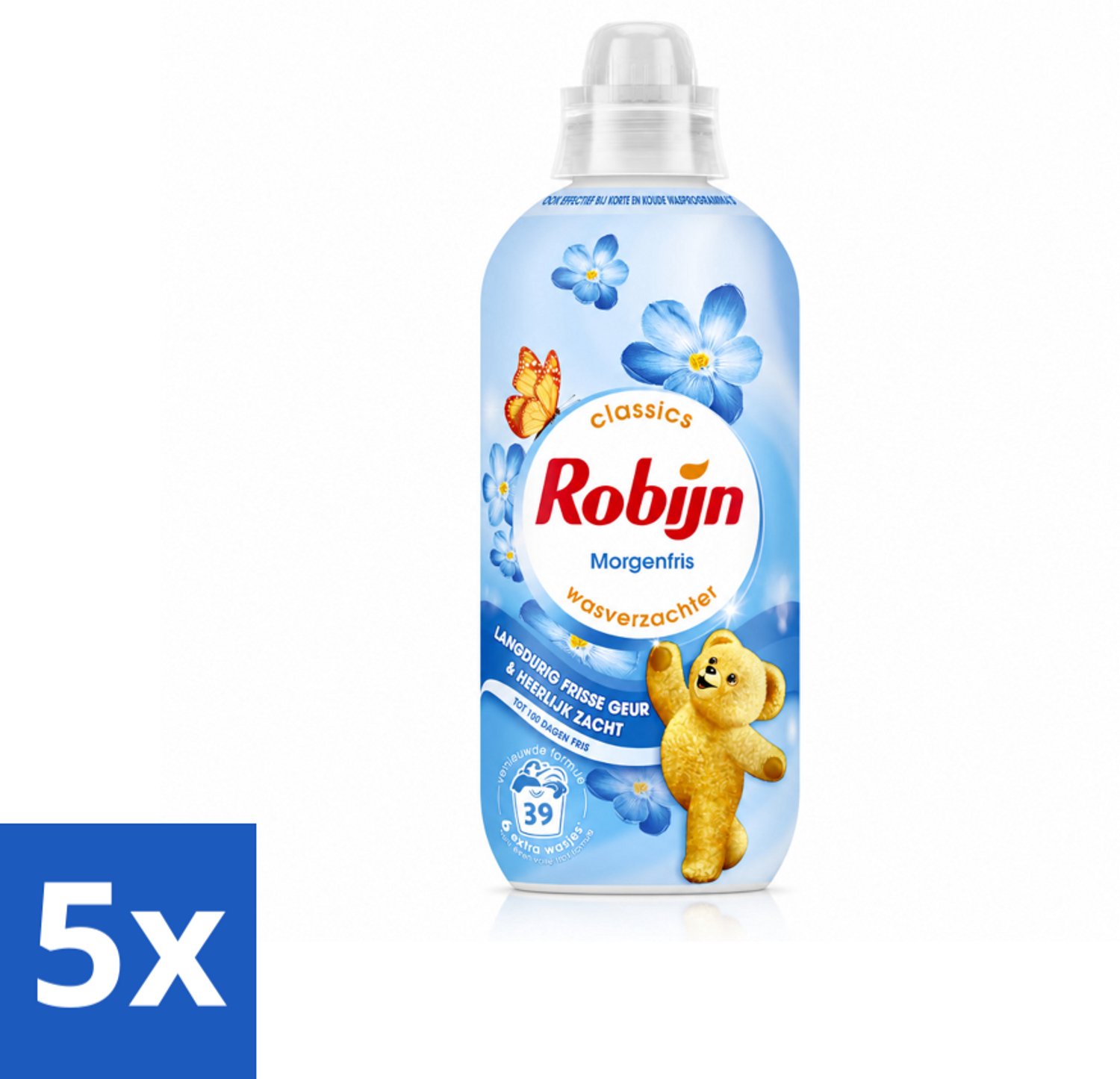 5 x Robijn – Wasverzachter – Morgenfris – 780 ml - Voordeelverpakking - 5 stuks