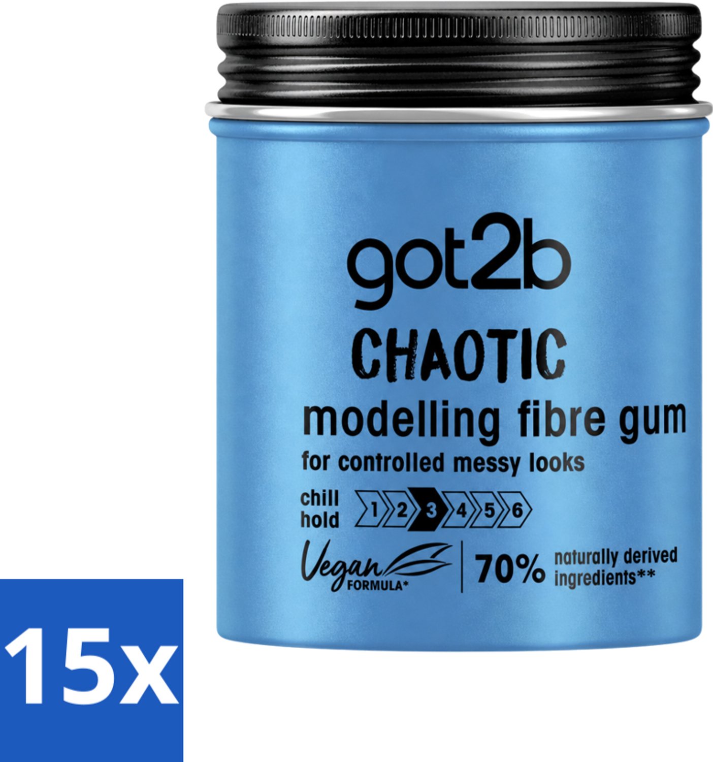 15 x Got2B - Wax - Warhoofd - 100 ml - Voordeelverpakking - 15 stuks
