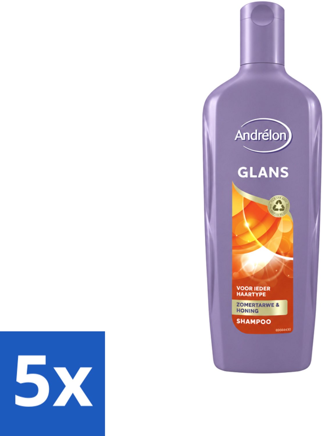 5 x Andrélon - Glans - Shampoo - 300 ml - Voordeelverpakking - 5 stuks