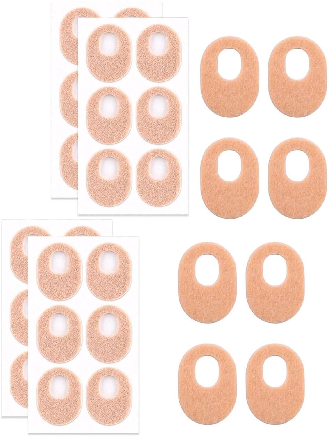 4 stuks kippenogen, drukbeschermringen, drukpunten, pleistervoeten, voetverzorging, kippenogen, ouderdomswratten, kippenoogringen voor blaren, eelt, voet, huidskleur