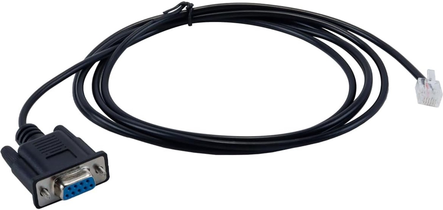 Seriële RS232 naar RJ11 RJ12 6P6C-adapterkabel compatibel met Sevo-aandrijving compatibel met stappenmotor communicatiekabellengte 1,8 m