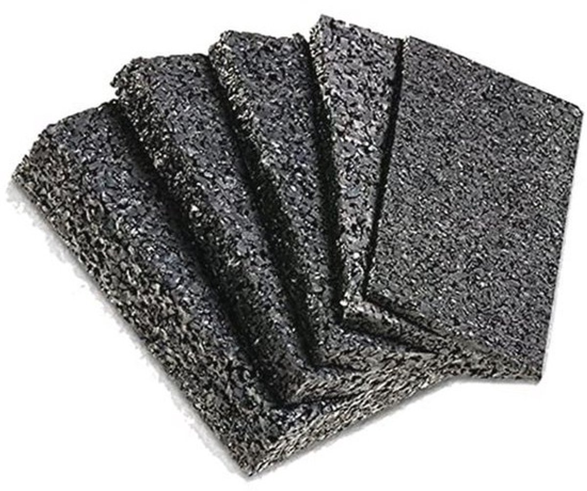 Rubberen terraspads 100 x 50 mm - Antislip, Waterdicht en Weerbestendig - 300 Stuks