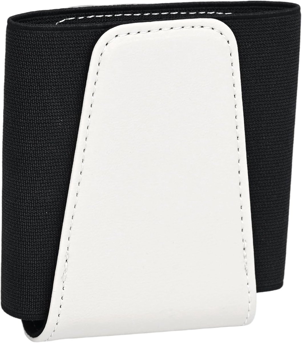 Opbergzak voor autostoel, PU-lederen multifunctionele kleine organizer, universele autozak, mobiele telefoonhouder voor telefoon, zonnebril, portemonnee, enz. (een witte lijn)