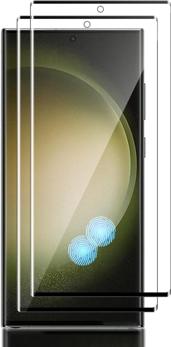 2 Stuk voor Samsung Galaxy S23 Ultra Screenprotector Film ， 9H hardheid，krasbestendig，beschermfolie van gehard glas