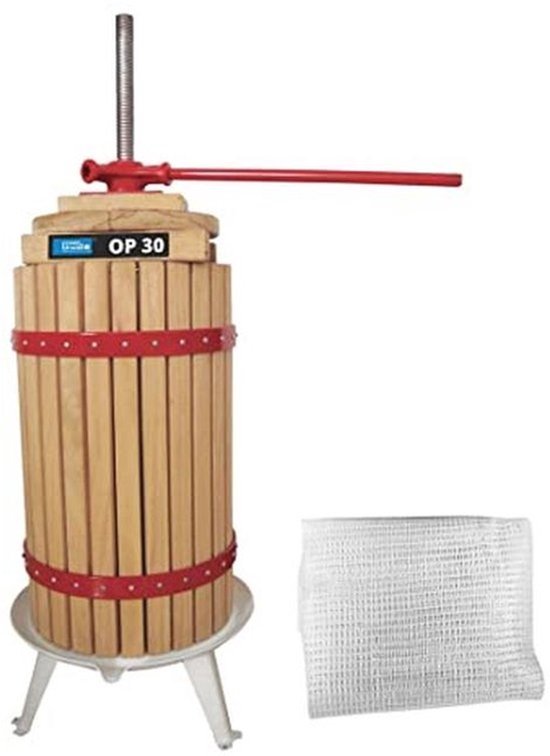 XXL Sapcentrifuge 30 Liter van Amerikaanse Eik - Hoogwaardige Fruitpers ...