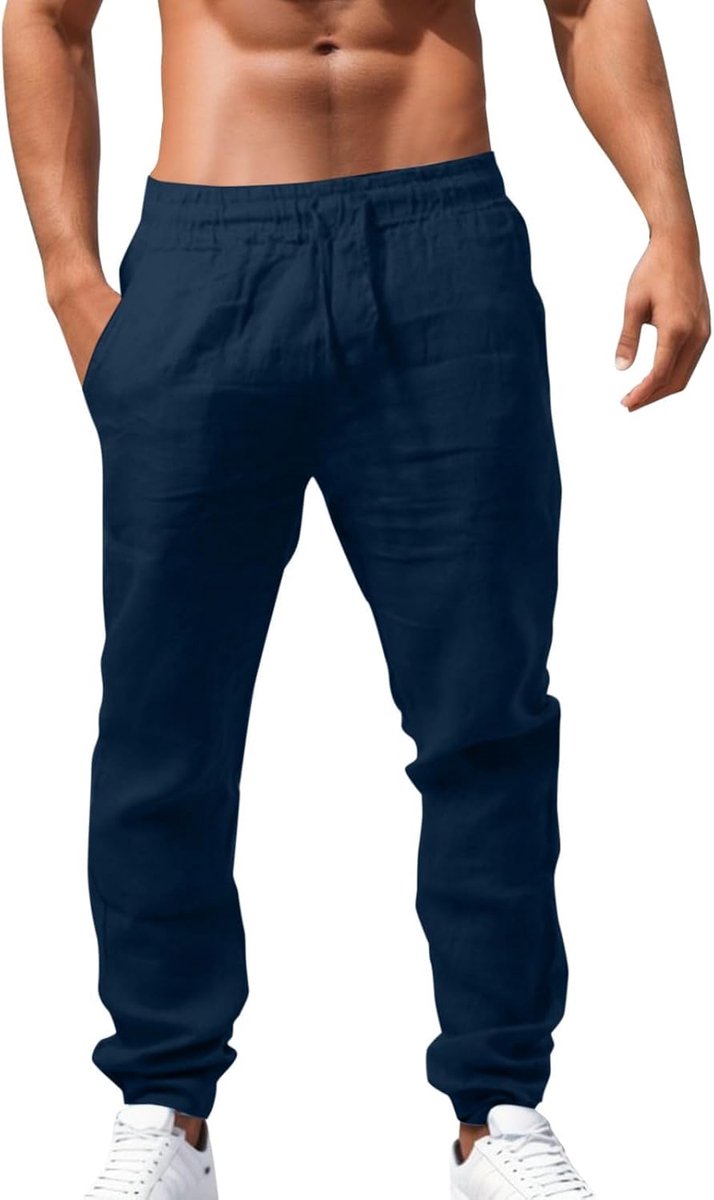 Cargobroek voor heren, katoen, werkbroek, meerdere zakken, regular fit, outdoor, robuuste stretchbroek, tuinbroek, montagebroek, duurzaam, A130