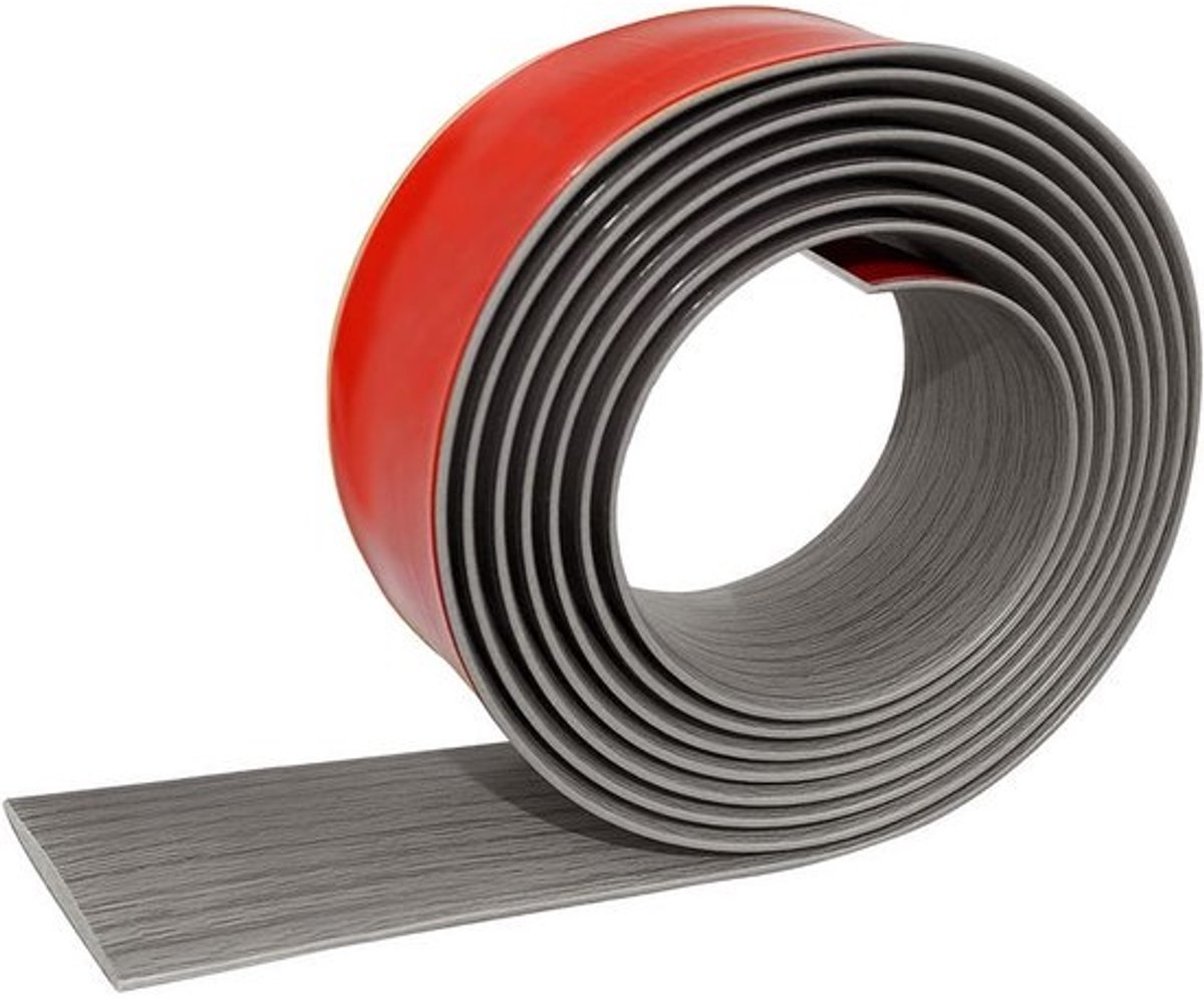 PVC Overgangsprofiel - Zelfklevend - Grijs - 4 meter x 5 cm