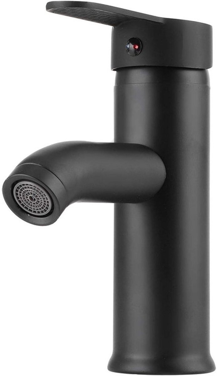 Bathroom Faucet Stainless Steel Basin Faucet Sink Hot Cold Water Mixer Tap Black Basin Faucet Deck Mount Toilet Mixer Tap - Low Type - Modern Design .