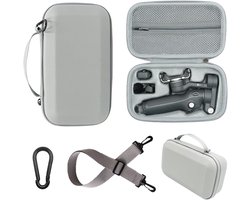 Mobile 7p Case, compacte draagbare opbergtas voor DJI Osmo Mobile 7/7p vlog combo accessoires, met schouderriem en karabijnhaak (grijs)