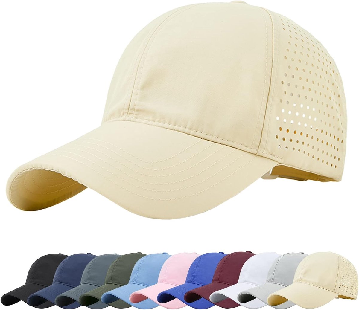 Honkbalpet, opvouwbaar, voor buiten, SPF 50+, zonwering, ademend, voor de zomer, sneldrogend, uniseks