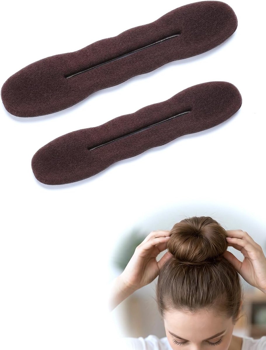 Knot maker set van 2 (groot en klein) – haartwister voor eenvoudige haarknoten, elegante vlechtkapsels en snelle styling, herbruikbaar.