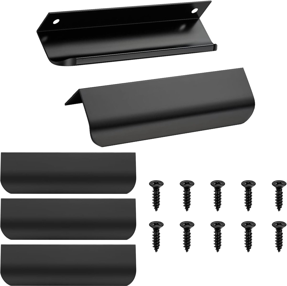 Verborgen deurgreep, kastgrepen, 150 mm, deurgrepen, verborgen kastgrepen, keukengrepen, ladegrepen, 5 stuks