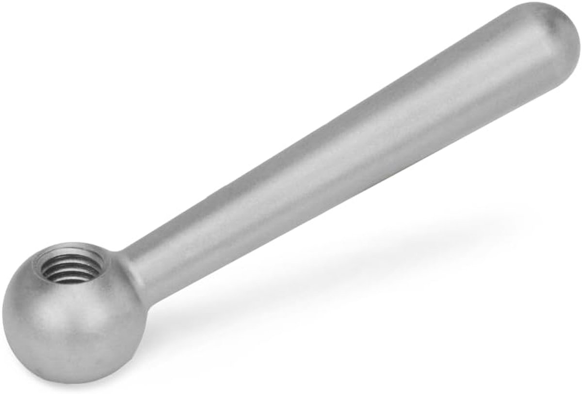 Normelemente | Kegelgrepen roestvrij staal - DIN 99-80-M10-N-NI | greeplengte: 80 mm | schroefdraad M10