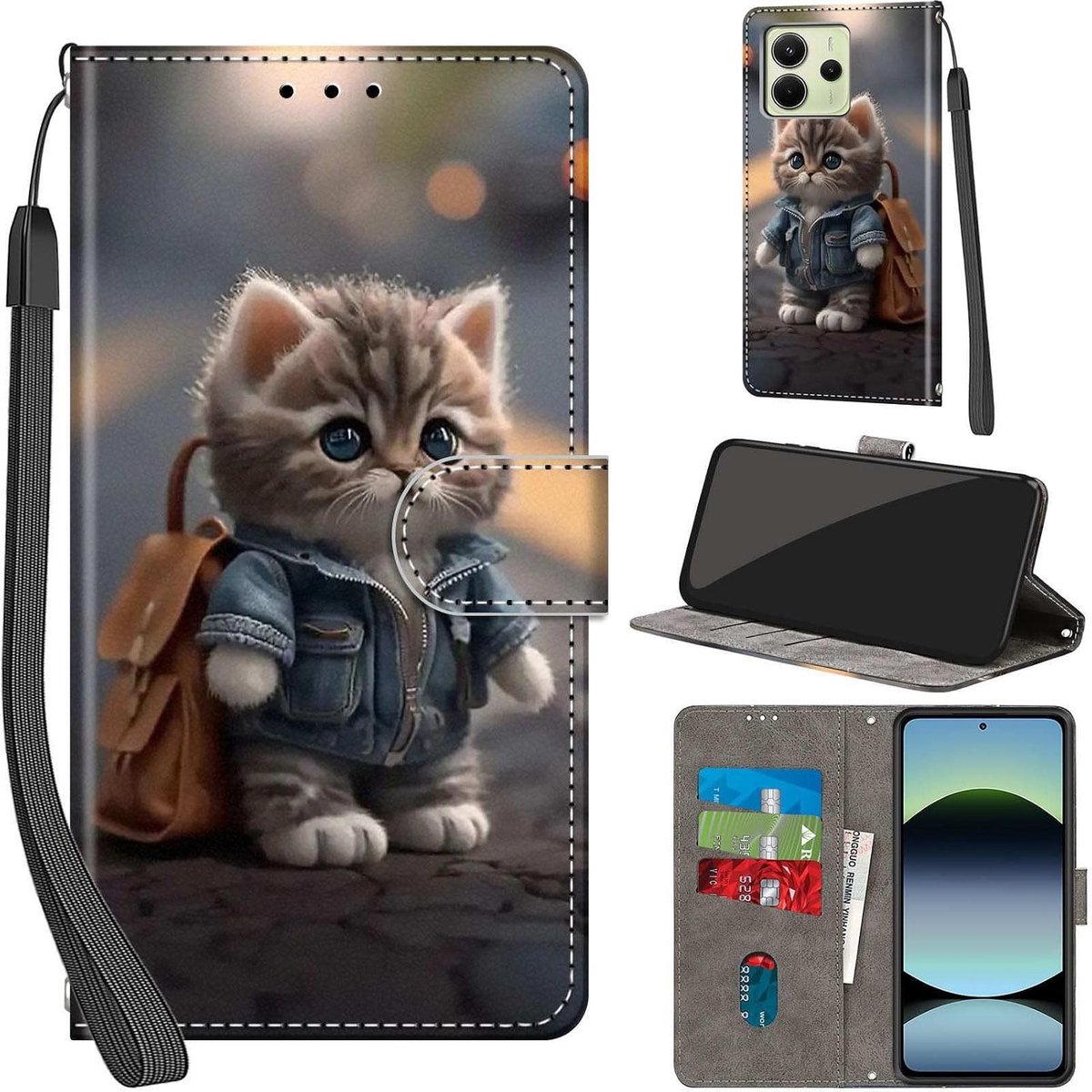 Hoesje voor Xiaomi Redmi Note 14 4G, Kat