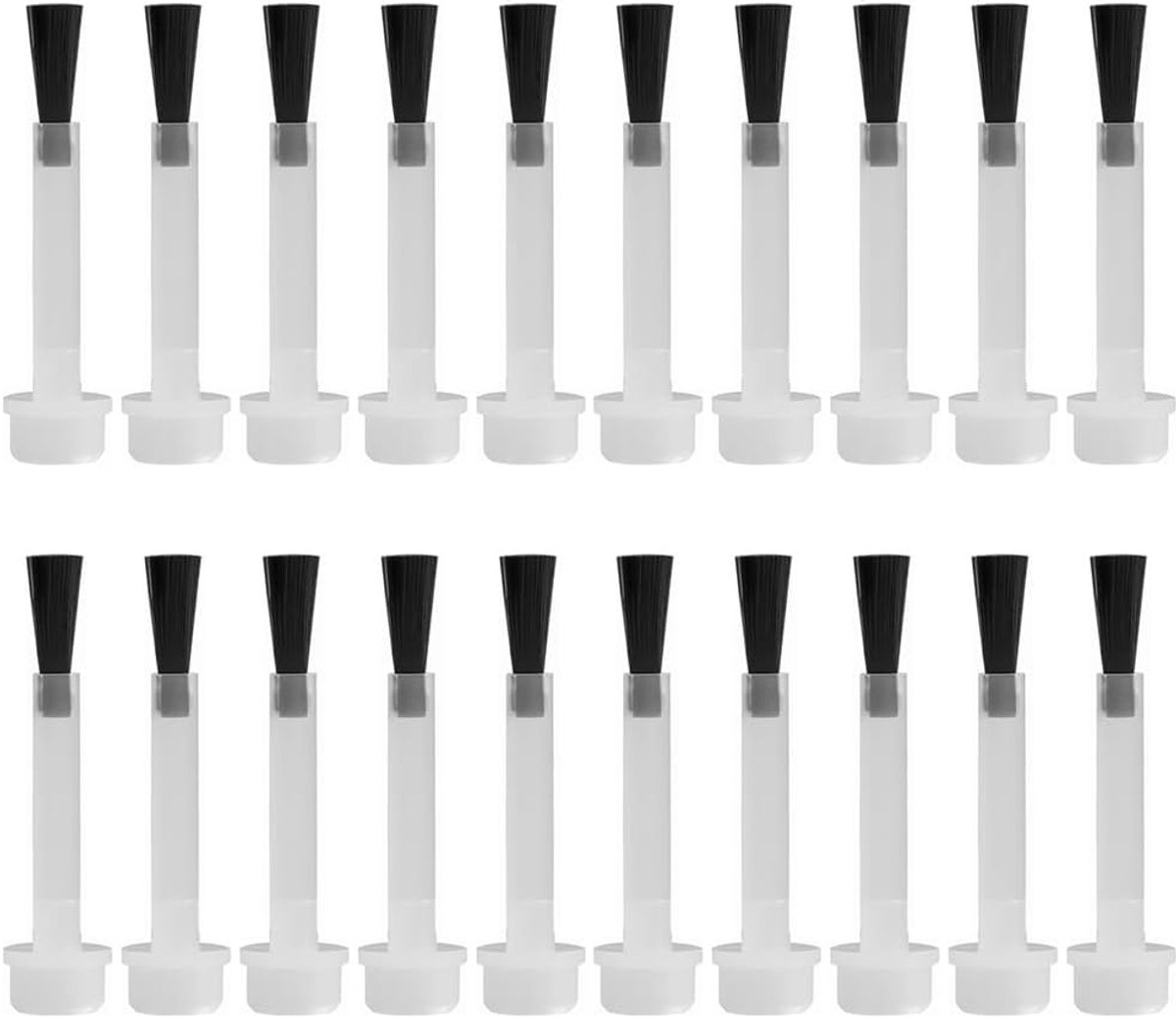 20 stuks nagelborstel vervanging - Vervangende borstels voor nageldipping vloeistoffen, dip nagellak, dip poeder, basislaag, toplaag - Essentieel voor perfecte nagelkunst