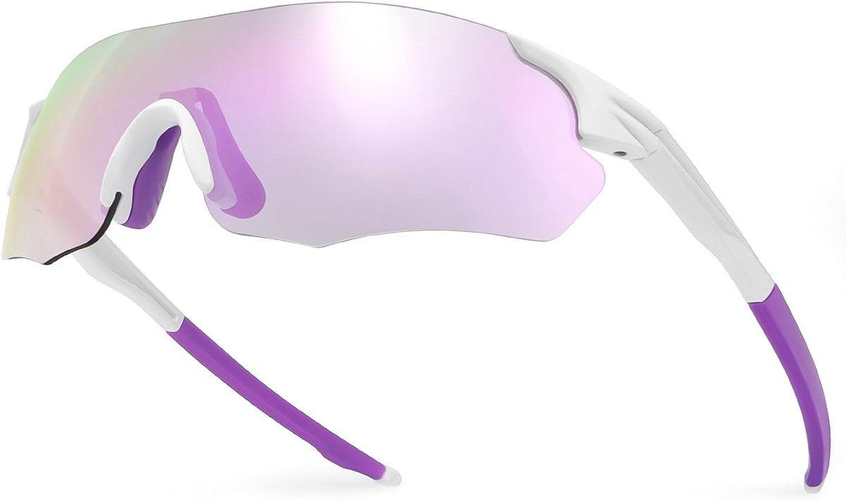 Zelfkleurend, voor dames en heren, fotochrome fietsbril, sportbril met UV400-bescherming, TR90, ultralichte frameloze zonnebril