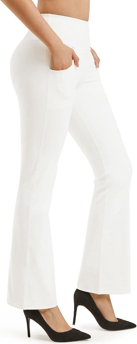 Bootcut Yoga Pants voor Vrouwen met Zakken | Hoge Taille Sportbroek voor Workout en Casual Gebruik met Buikcontrole — afbeelding 3
