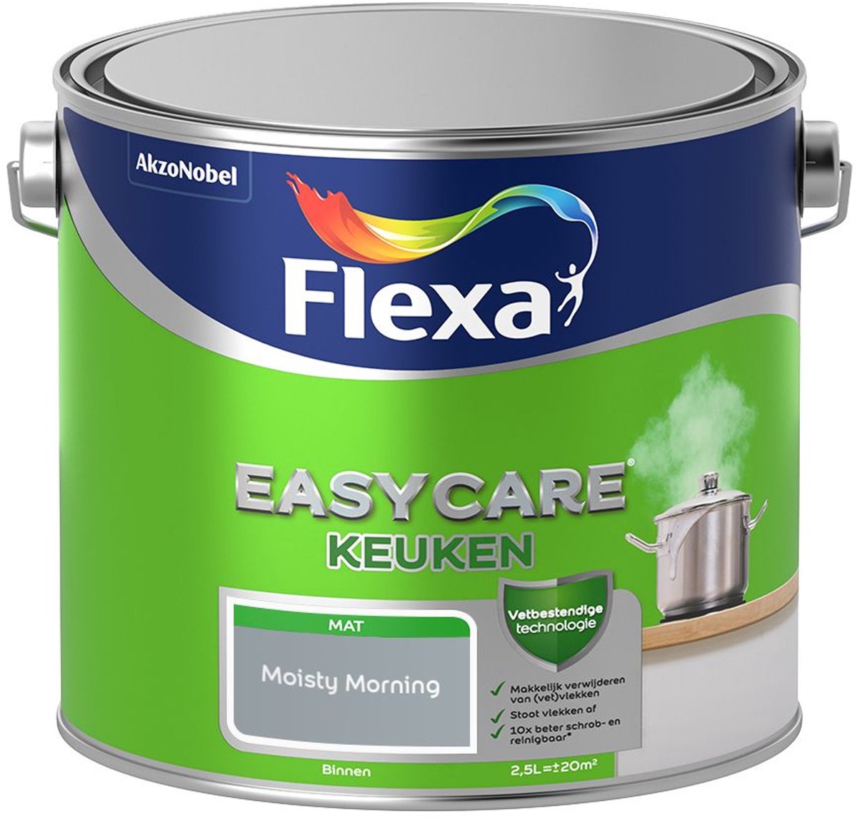 Flexa - Easycare Keuken - Moisty Morning - 2,5 L - Kleur Van Het Jaar 2027
