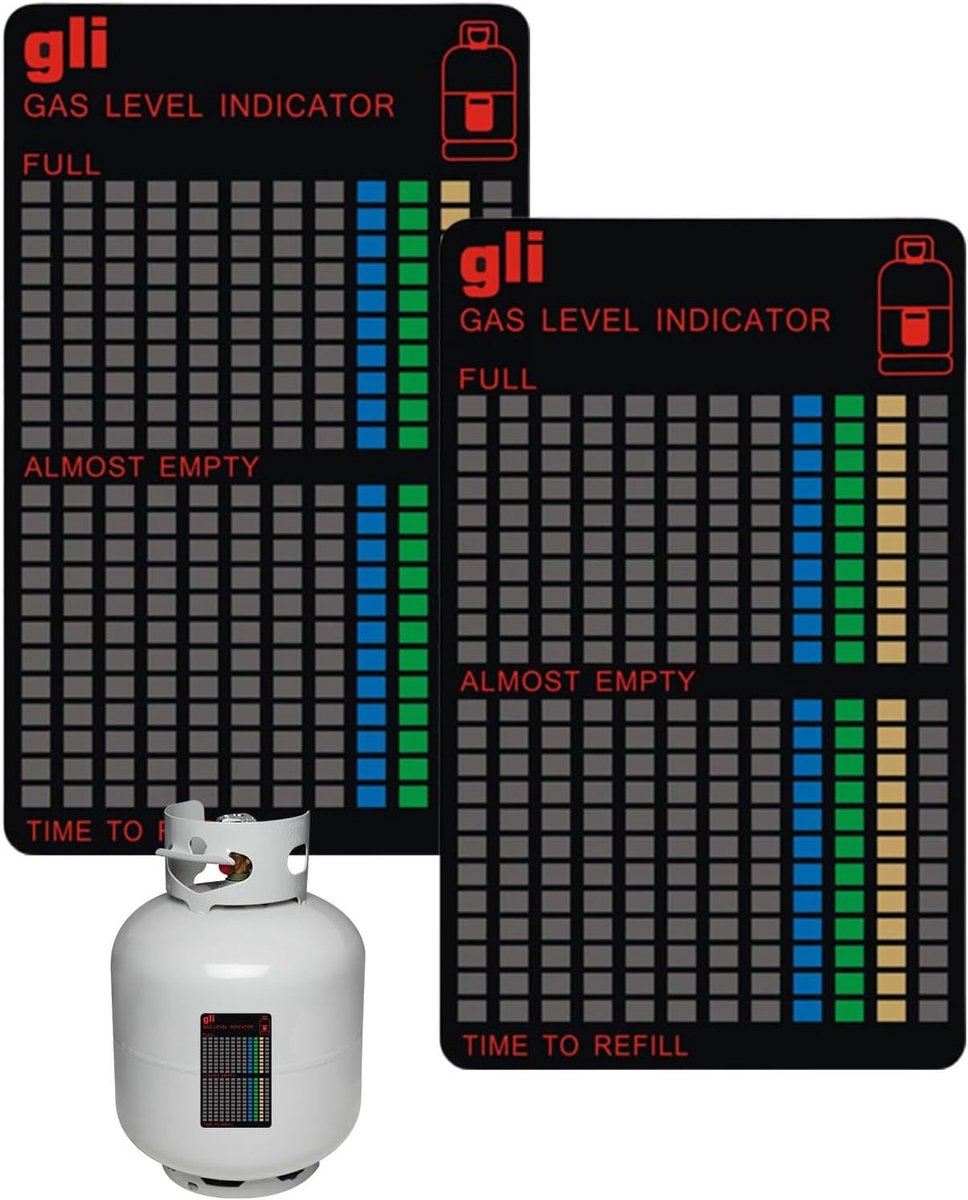 Magnetische gasniveau-indicatoren voor propaan en butaan, eenvoudig te gebruiken en betrouwbaar voor gasfornuizen, ideaal voor het monitoren van vulniveau en veiligheid