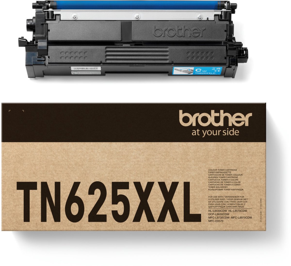 Brother TN-625XXLC tonercartridge 1 stuk(s) Origineel Cyaan