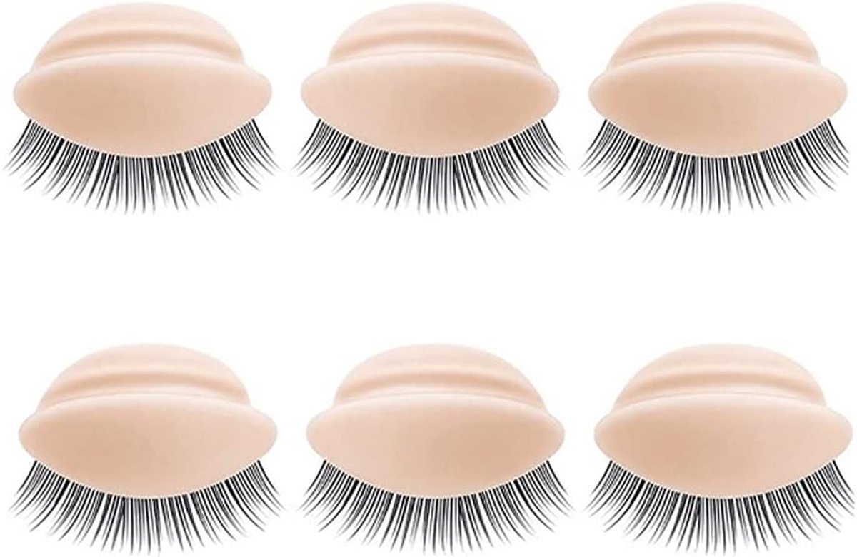 3 Paar Vervangende Oogleden voor Oogmake-up Training - Removable Eyelids voor Wimpertraining en Oefeningen
