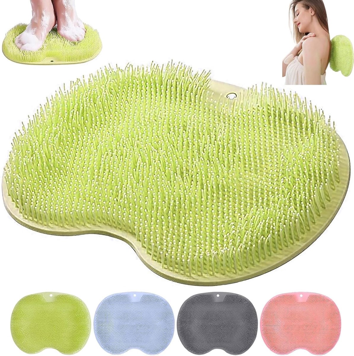 Non-slip Massagepad voor Voeten - Handwas Massager en Scrubber voor Douche en Voetverzorging, Ideaal voor Ontspanning en Verfrissing