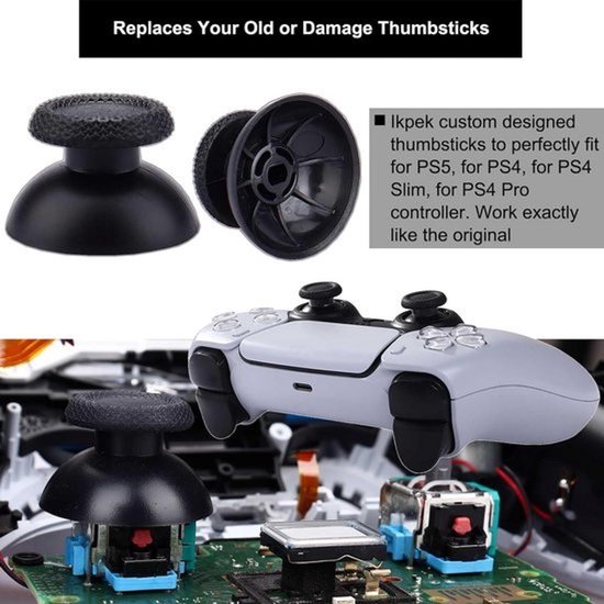 Vervangende Joystick Potentiometers voor PS5 Controller - 4 stuks Analoge Sensoren — afbeelding 2