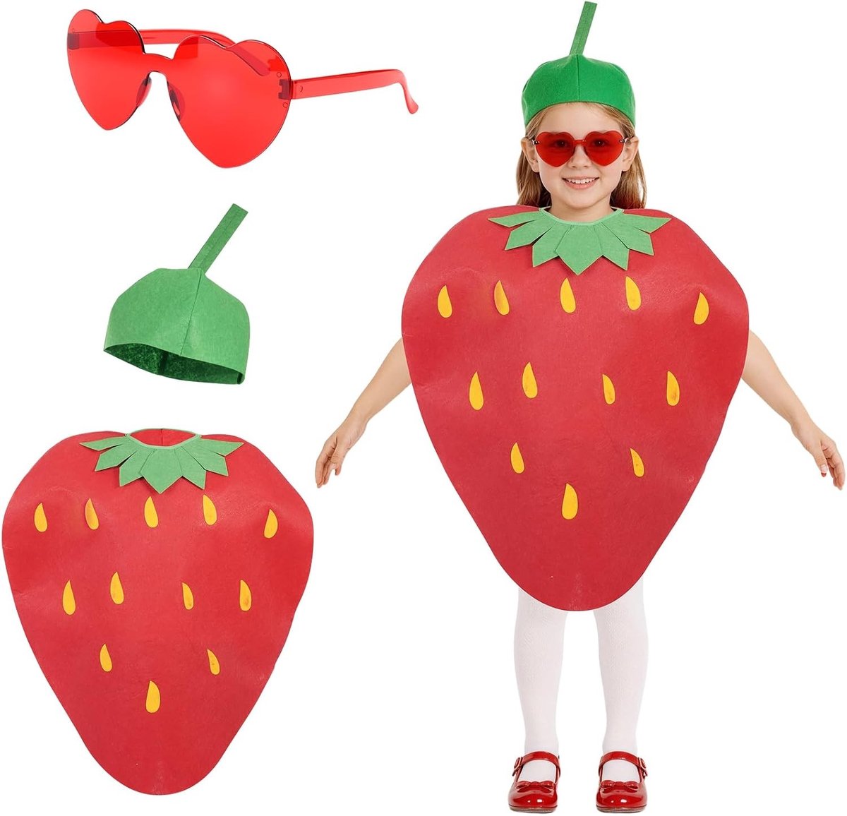 Lichtgewicht en Comfortabel Fruit Kostuum voor Kinderen - Leuk Verkleedkostuum voor Themafeesten, Halloween en Carnaval