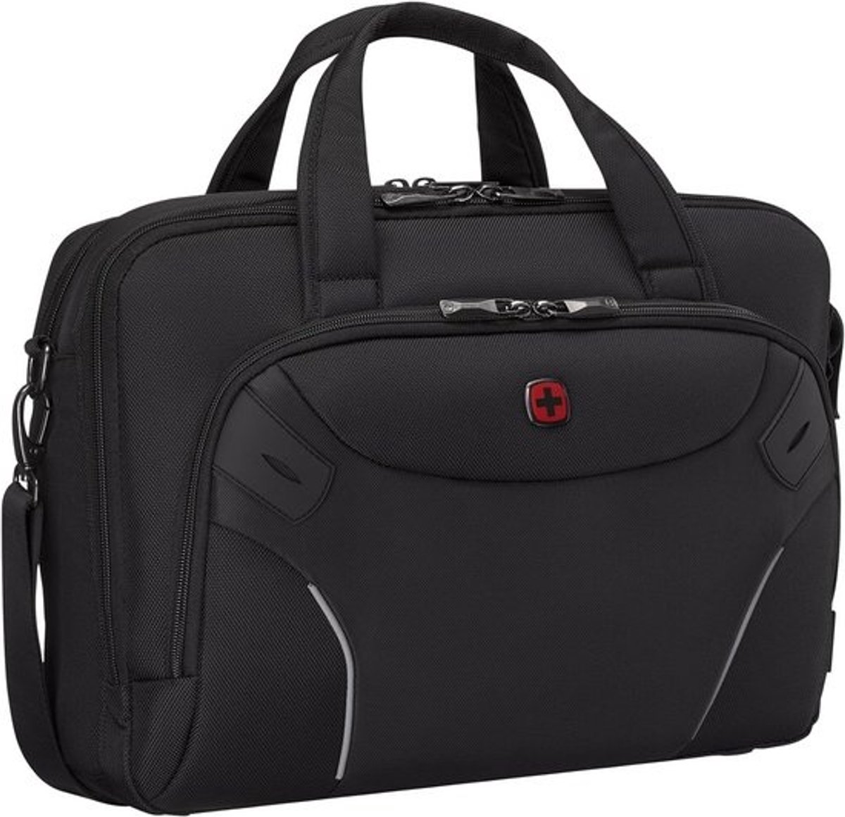 Laptoptas voor 15.6 inch Laptop en Tablet - Business Schoudertas met Organizer - Zwart