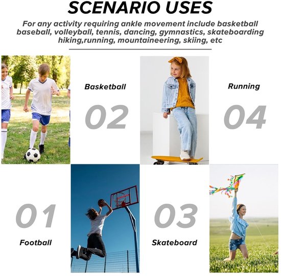 Ademende Enkeldbandages Voor Kinderen - Elastische Steun Voor Verstuikte Enkels, Bescherming Voor Sport En Dans, Hiel Sokken Voor Meisjes 6-14 Jaar (Roze) — afbeelding 4